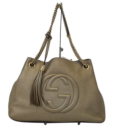 gold chain gucci bag